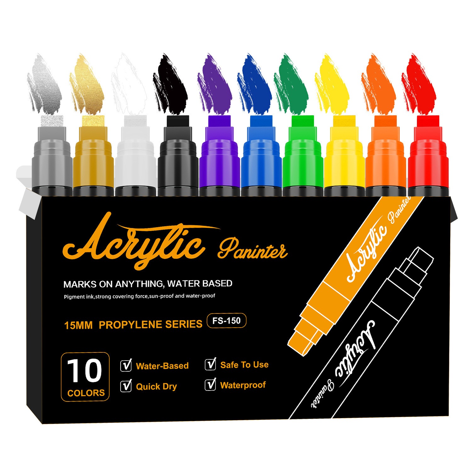 Art Craft Jumbo - Rotuladores Jumbo de 10 colores, marcadores