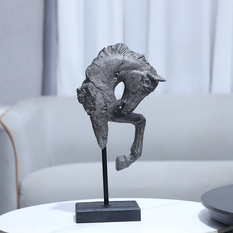 Art Craft Horse - Escultura de Resina Artesanal: Cabeza de