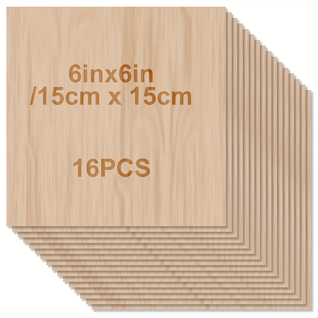 Art X Craft - 48/32/16/8/4 piezas de madera sin terminar,