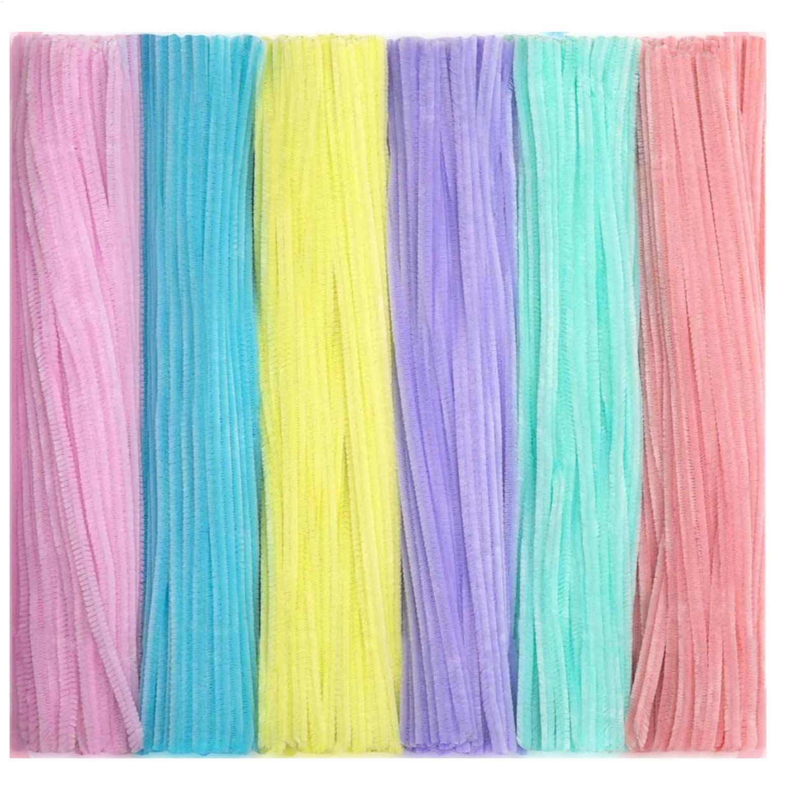 Art Craft Wire - Limpiapipas de chenilla, limpiapipas coloridos, tiras