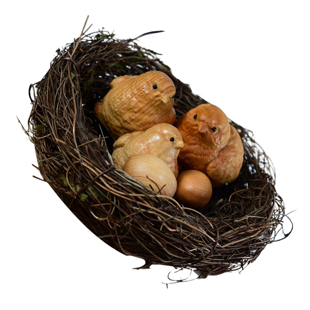 Art Craft Gift Ideas - 1 Juego de Esculturas de Pollitos