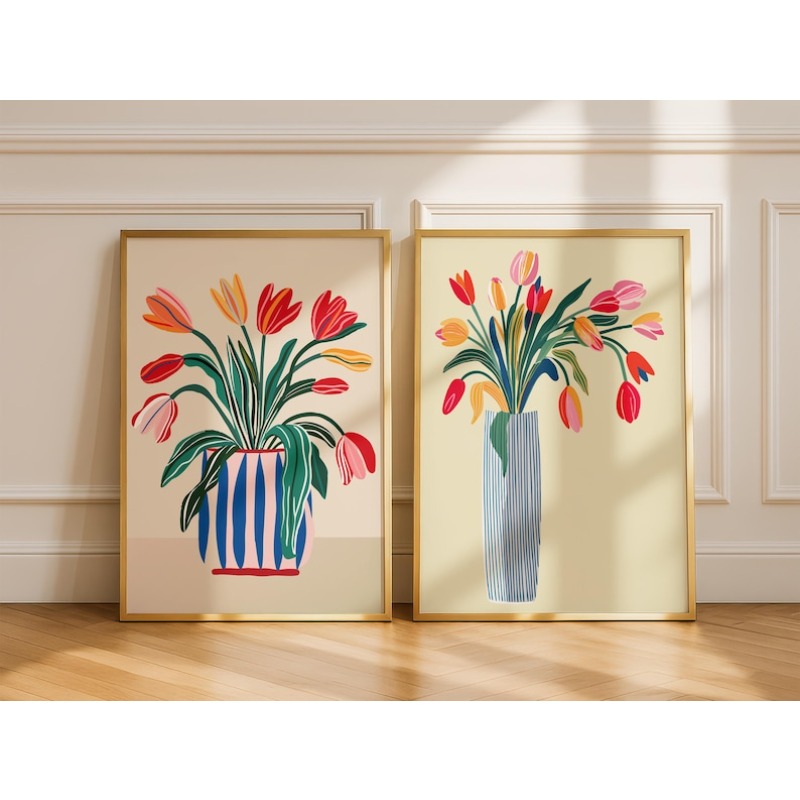 Art Craft Vase - Arte de pared en lienzo con
