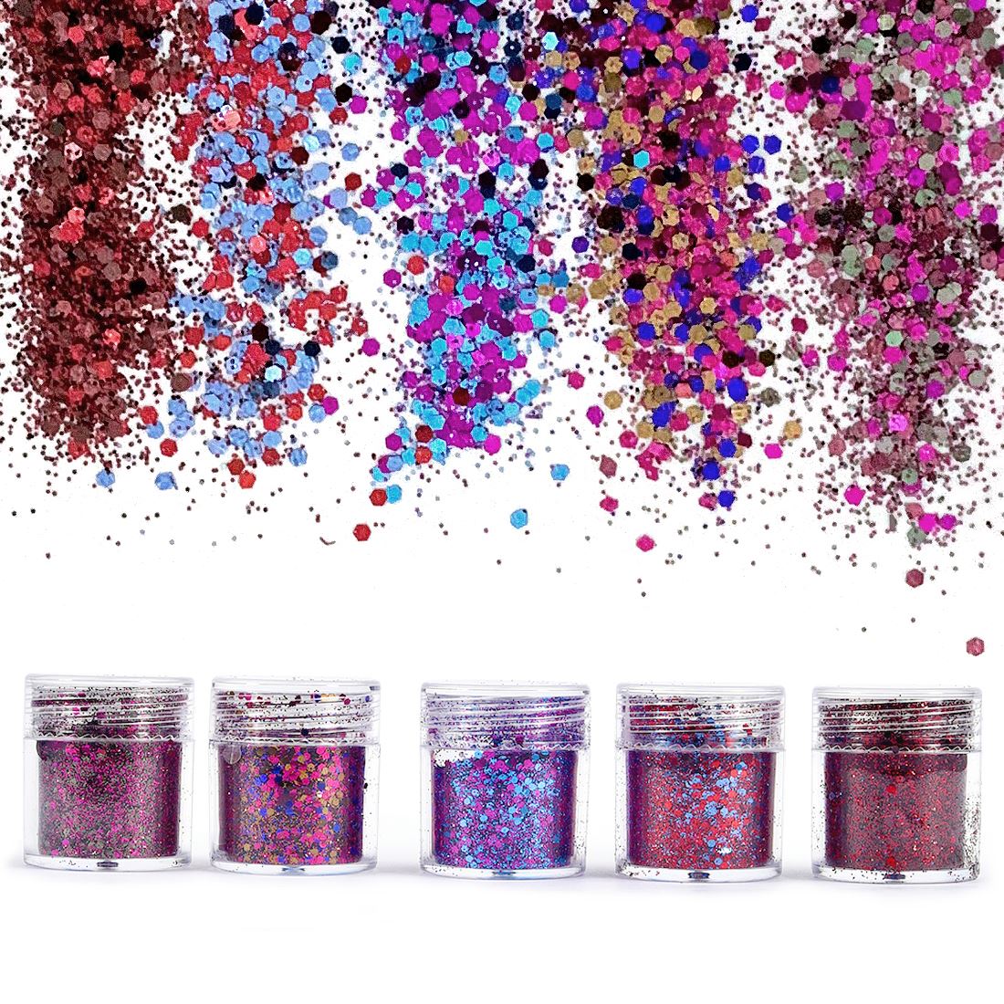 The Art And Craft Of Jewelry - 4/5 botellas de polvo de purpurina