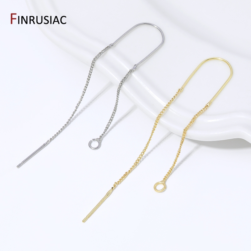 Art Craft Wire - Pendientes colgantes de cadena larga con