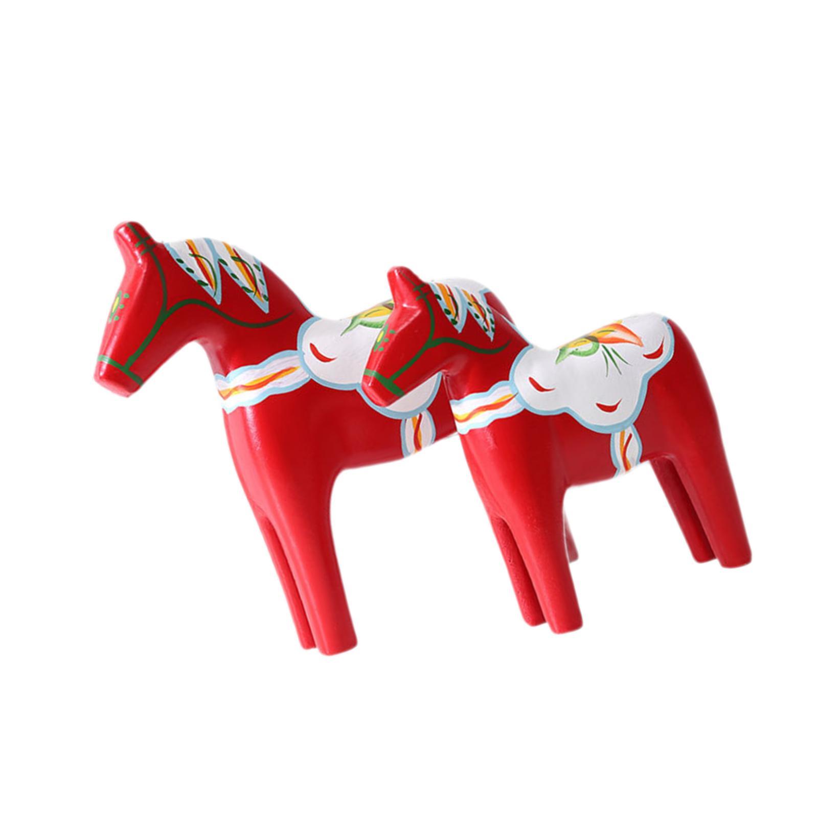 Art Craft Horse - Figuras de caballo Dala, colección roja,