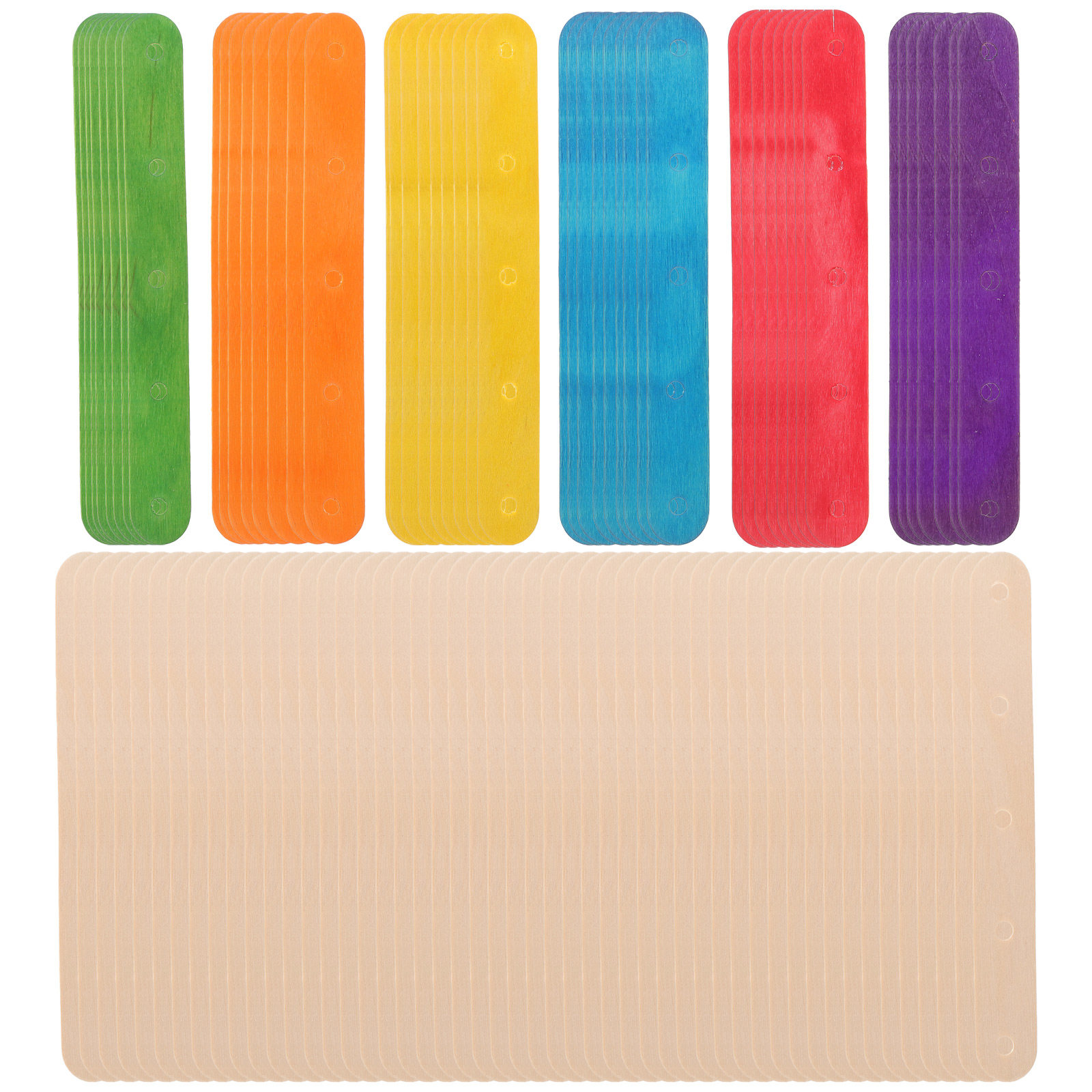 Art Craft Jumbo - 100 Palitos de Madera de Colores,