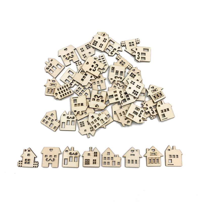 Art Craft For Preschoolers - 50 Uds. De rodajas de madera