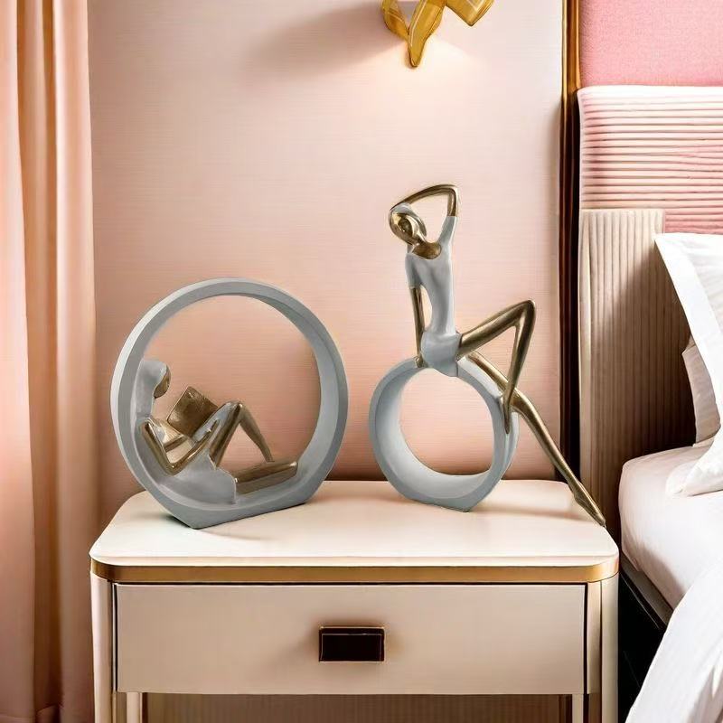 Estatua de chica OK de lectura - Art Craft New Year reseña y precio