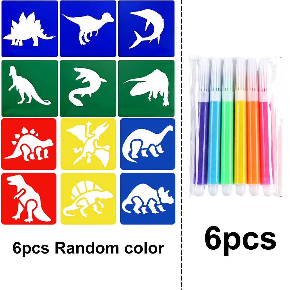 6 plantillas para pintar dinos - Art Craft Dinosaurs reseña y precio