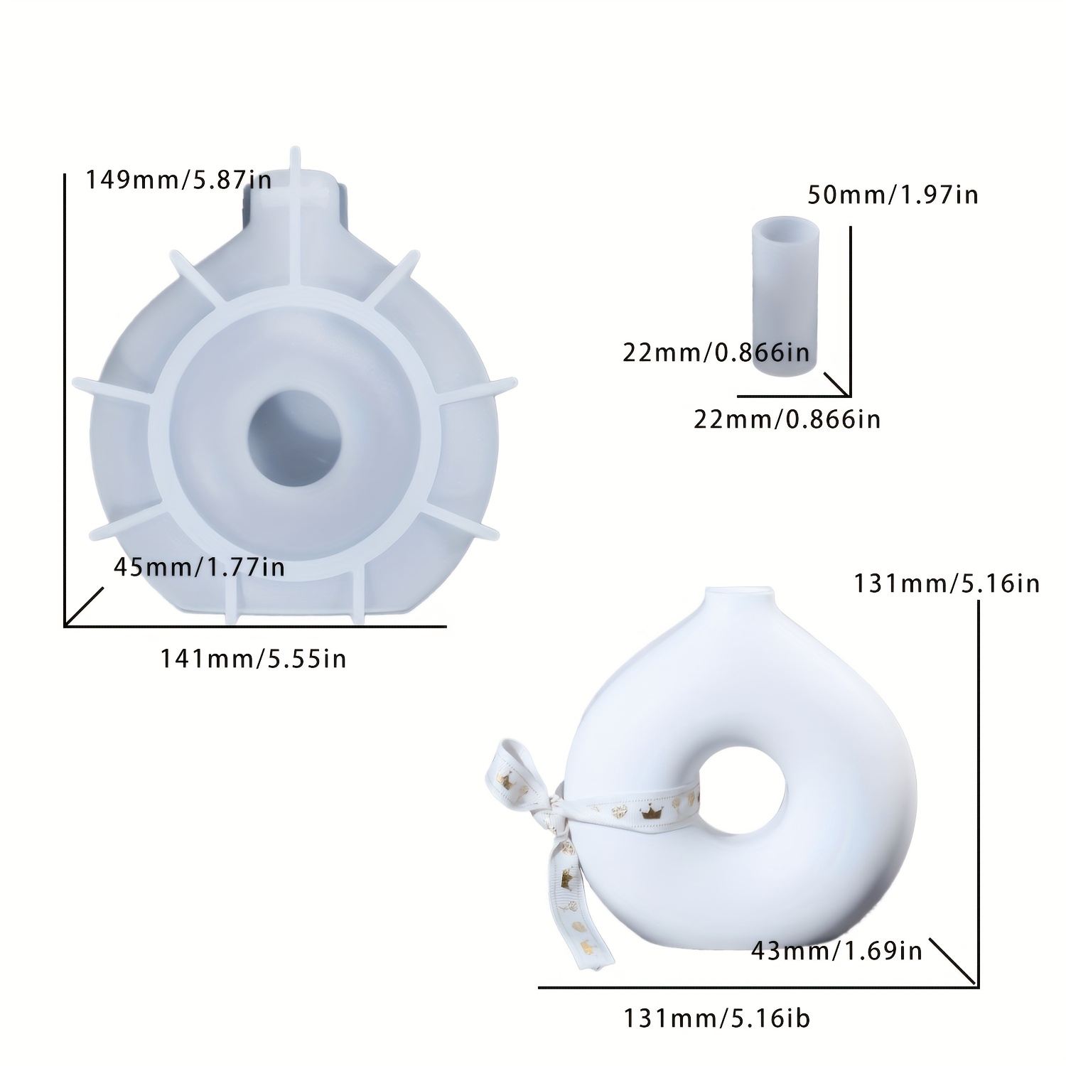1 molde de silicona para jarró - Art Craft Vase reseña y precio