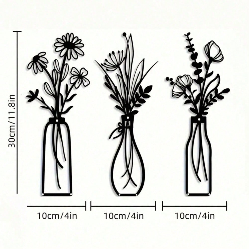 Juego de 3 Piezas de Arte Flor - Art Craft Vase reseña y precio
