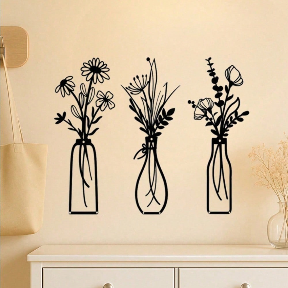 Juego de 3 Piezas de Arte Flor - Art Craft Vase reseña y precio