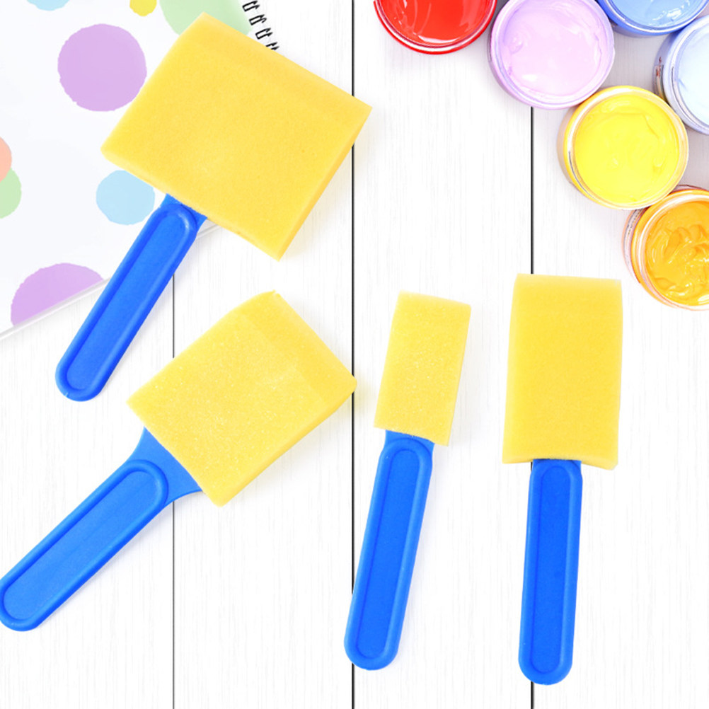 Juego de 12 pinceles de esponj - Art Craft For Preschoolers reseña y precio