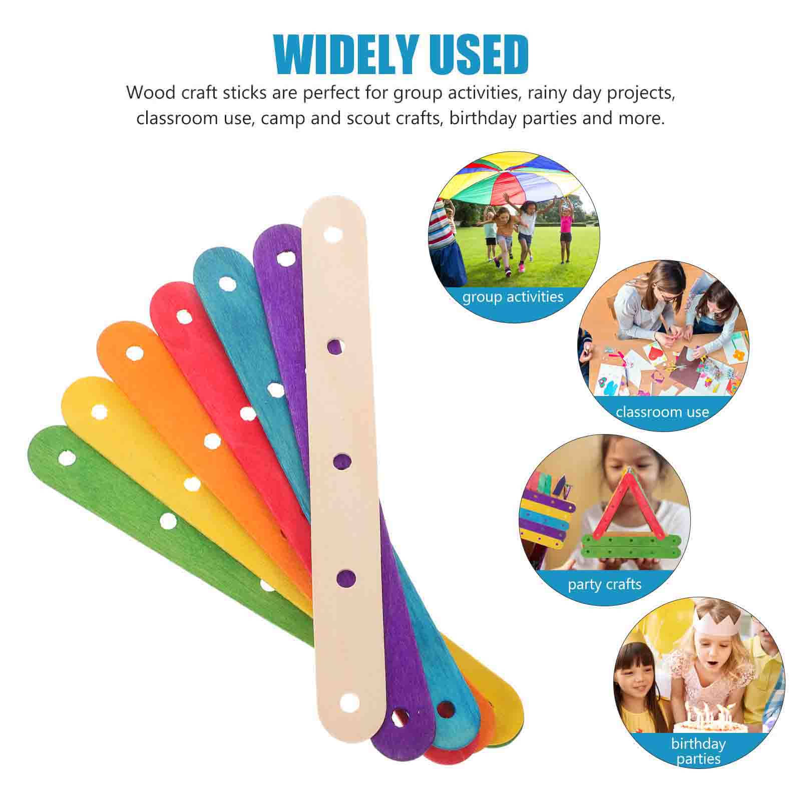 100 Palitos de Madera de Color - Art Craft Jumbo reseña y precio