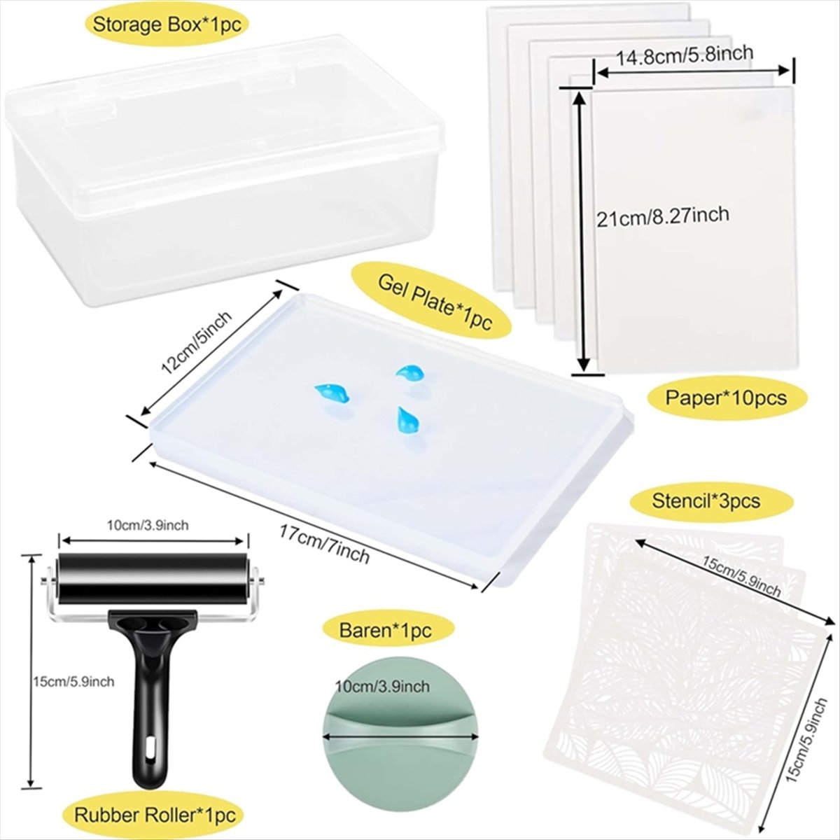 Placa de Gel Reutilizable A77K - Art X Craft reseña y precio