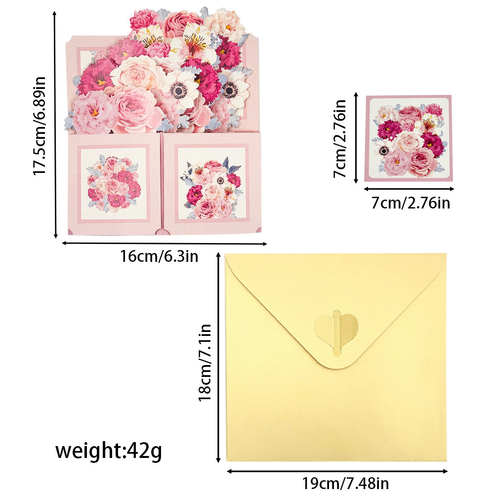 Tarjeta emergente de rosas 3D  - Art Craft Movement reseña y precio