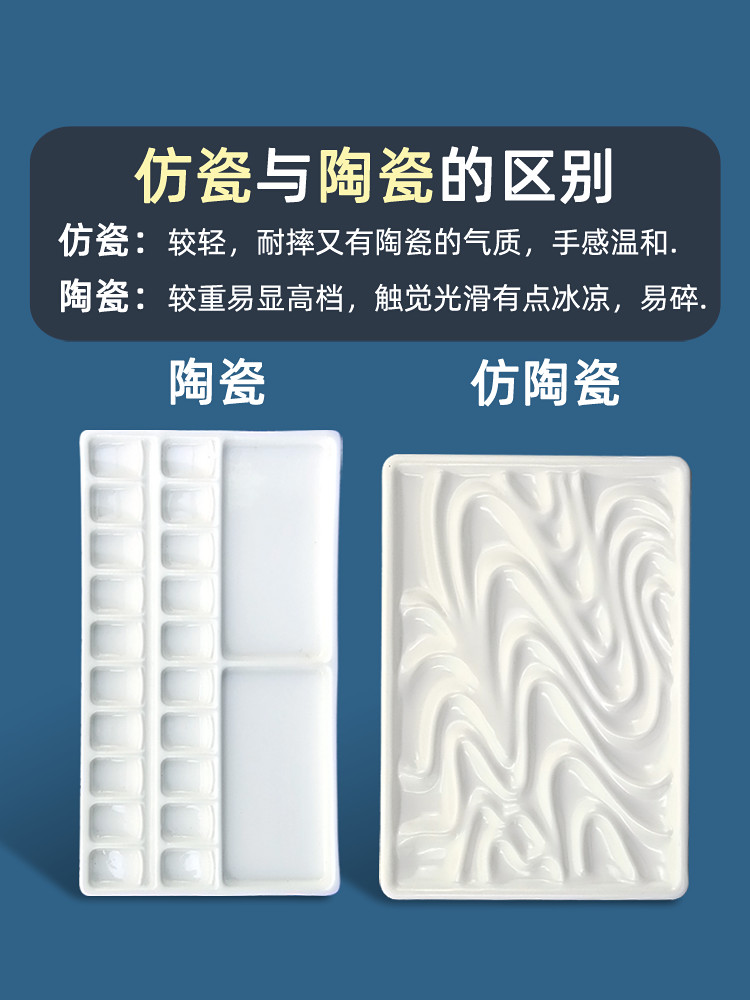 Paleta de acuarela de porcelan - Chinese Art Craft reseña y precio