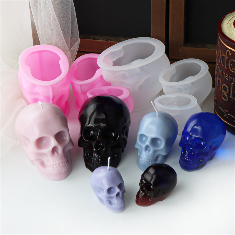 Moldes de velas de calavera bl - Art Craft Holiday reseña y precio