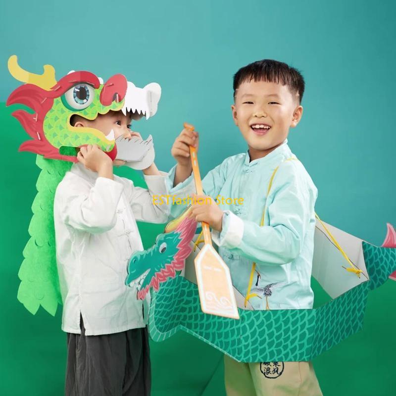 Y5GC hecho a mano 3D dragón pa - Art Craft New Year reseña y precio