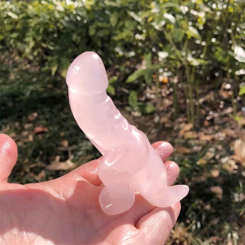 1 Pieza de Cuarzo Rosa Natural - Art Craft Dinosaurs reseña y precio